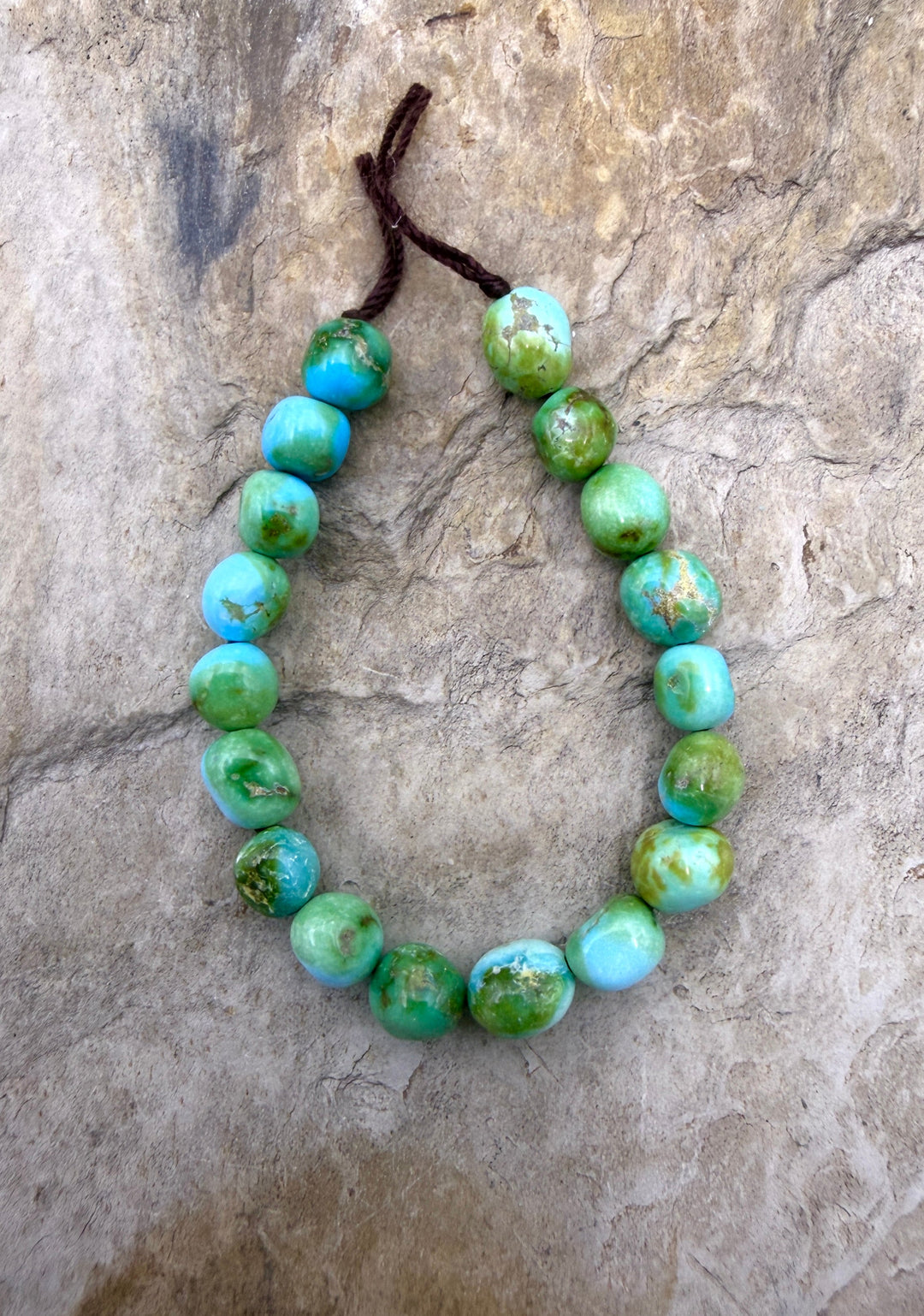 RARE Sonoran Gold Turquoise (Mex) 5mm Nugget Beads 3.5 Inch