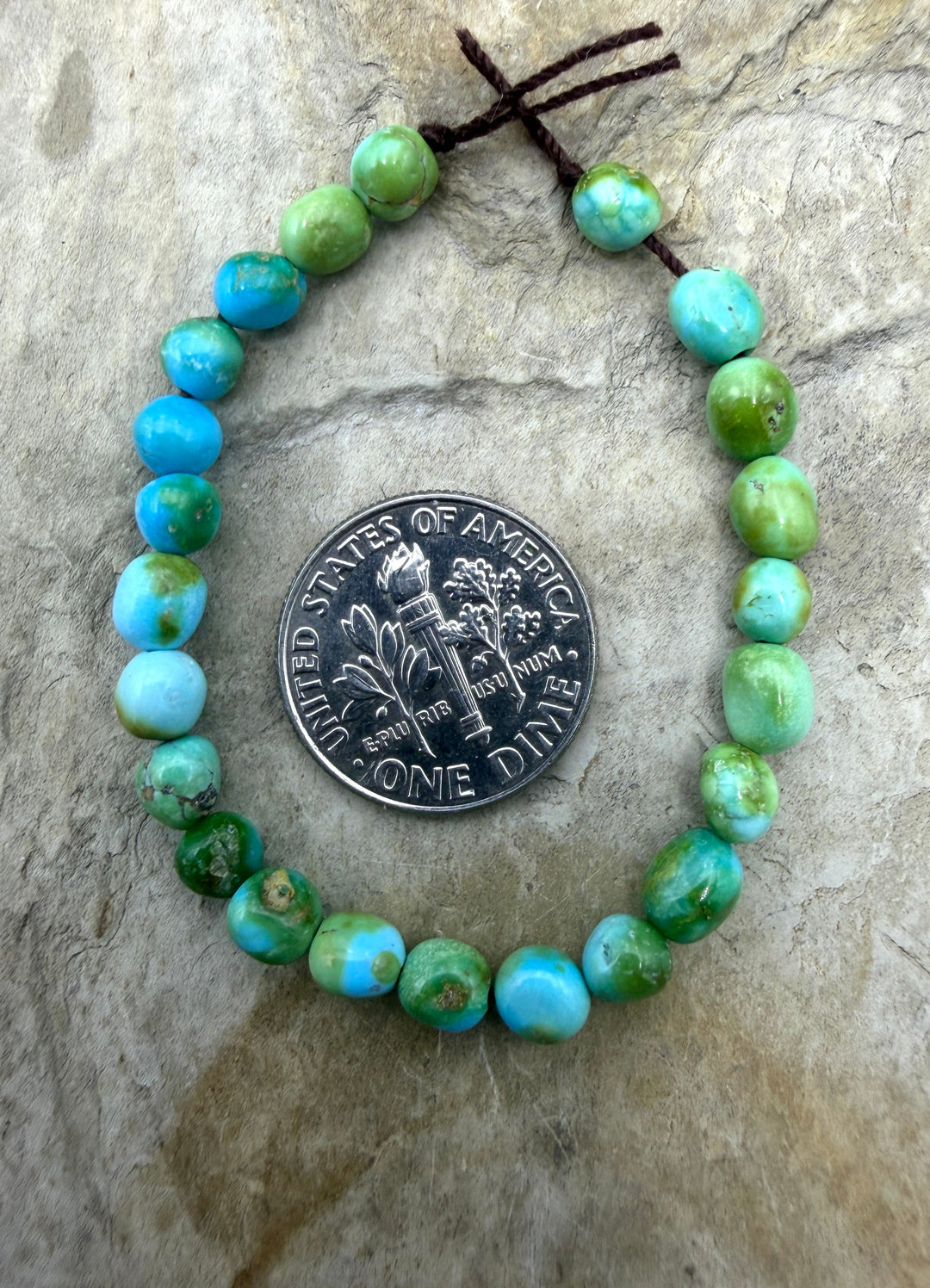 RARE Sonoran Gold Turquoise (Mex) 5mm Nugget Beads 4.5 Inch