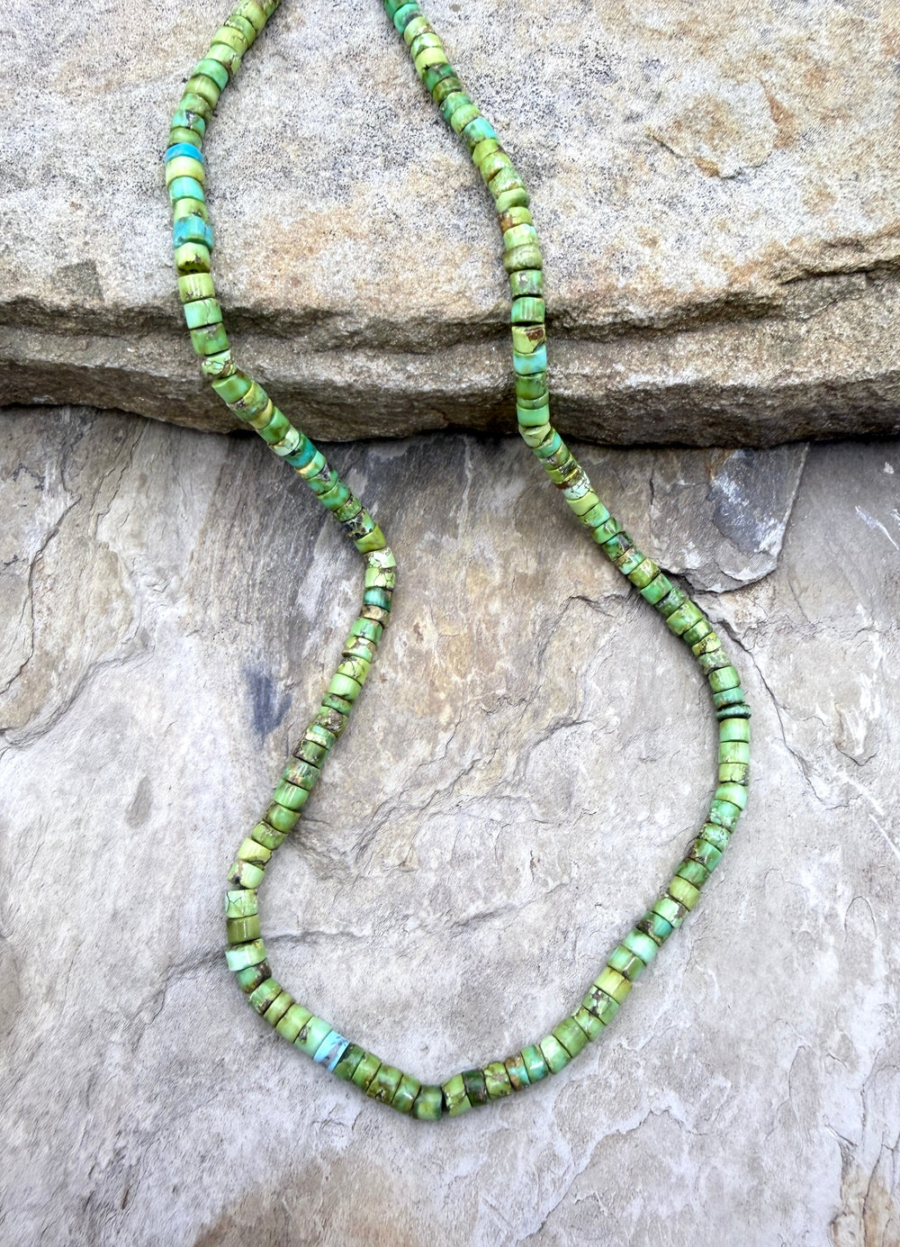 RARE Sonoran Gold Turquoise (Mex) Irregular Heishi Bead