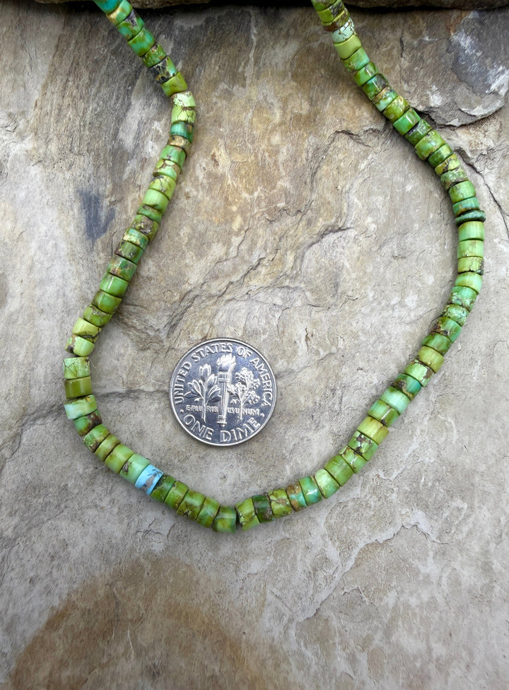 RARE Sonoran Gold Turquoise (Mex) Irregular Heishi Bead