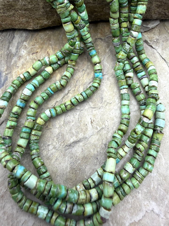 RARE Sonoran Gold Turquoise (Mex) Small Irregular Heishi