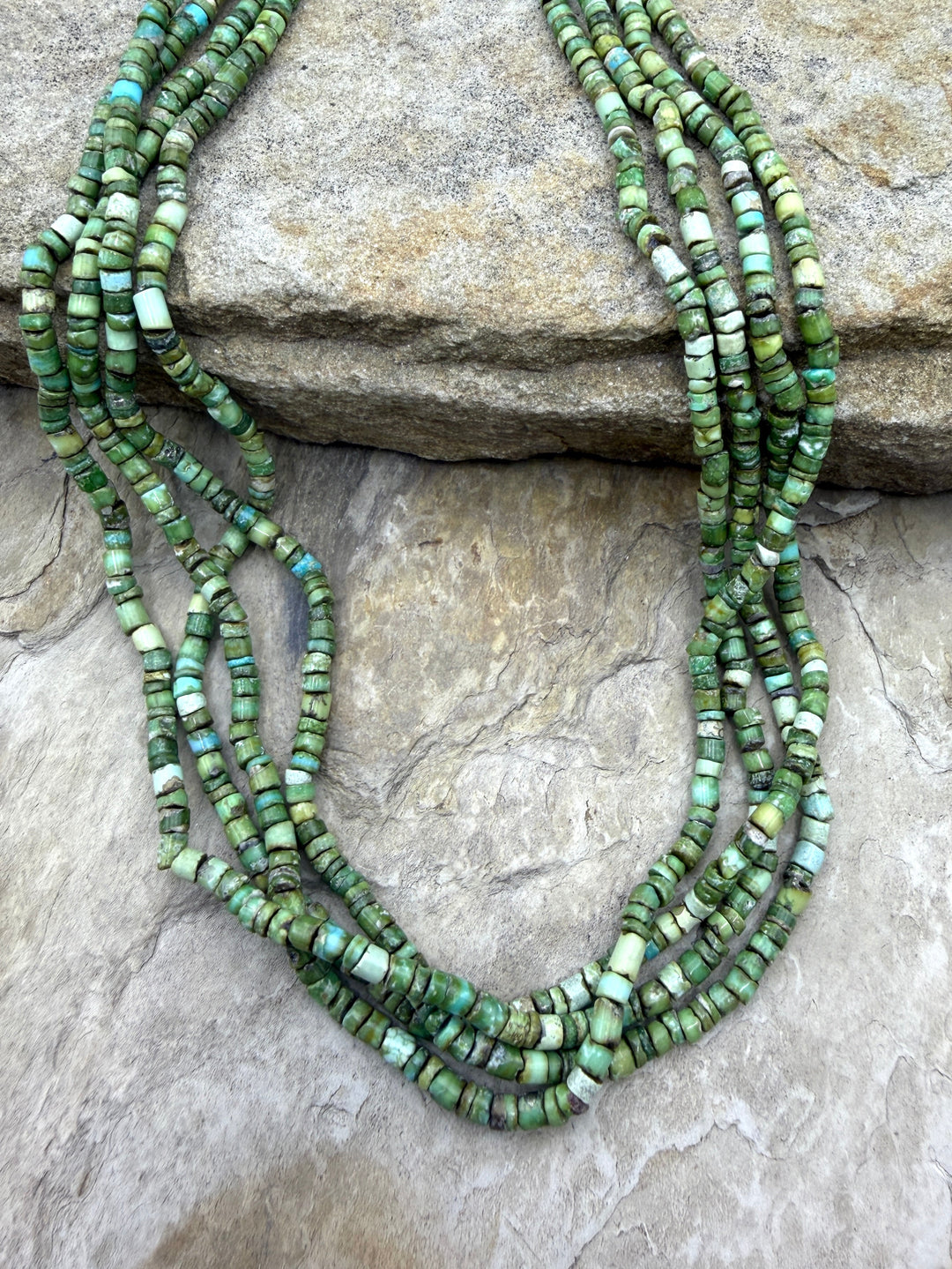 RARE Sonoran Gold Turquoise (Mex) Small Irregular Heishi