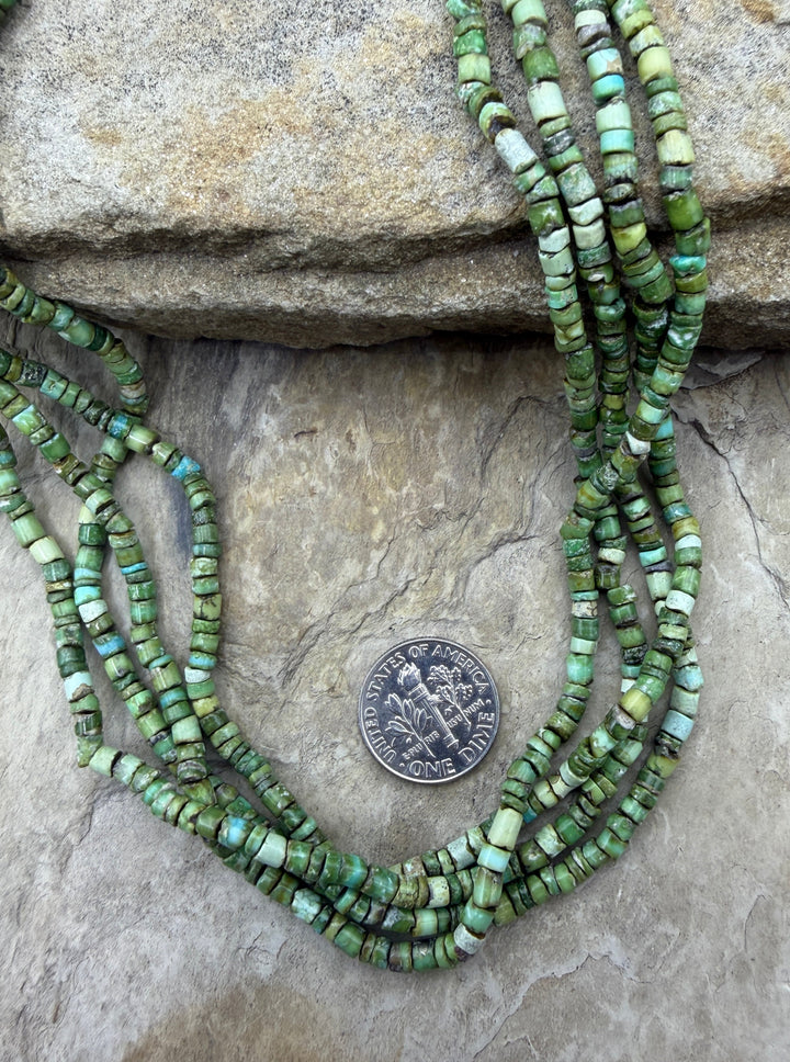 RARE Sonoran Gold Turquoise (Mex) Small Irregular Heishi