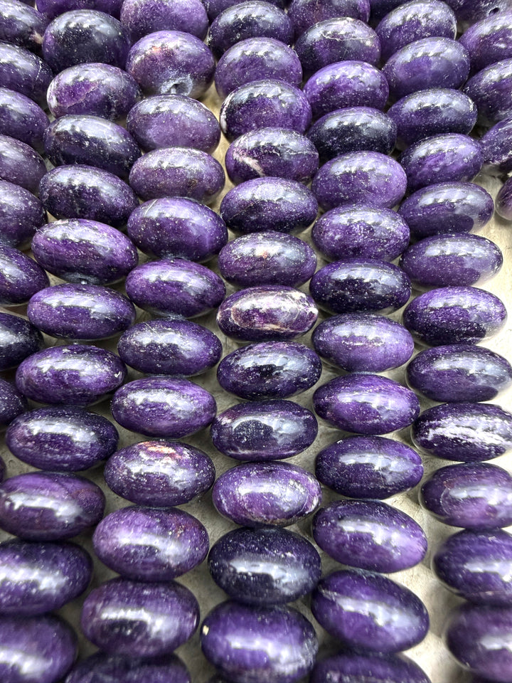 RARE Sugilite (South Africa) 12mm Rondelle Beads 8 Inch