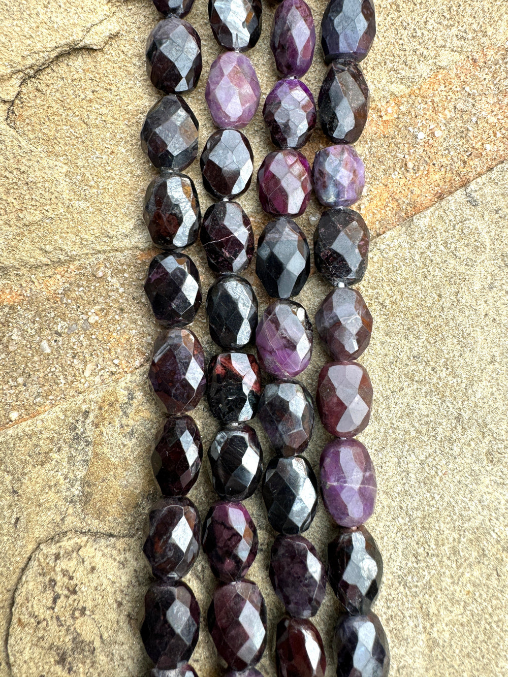 RARE Sugilite (South Africa) 8x10mm Faceted Oval Bead