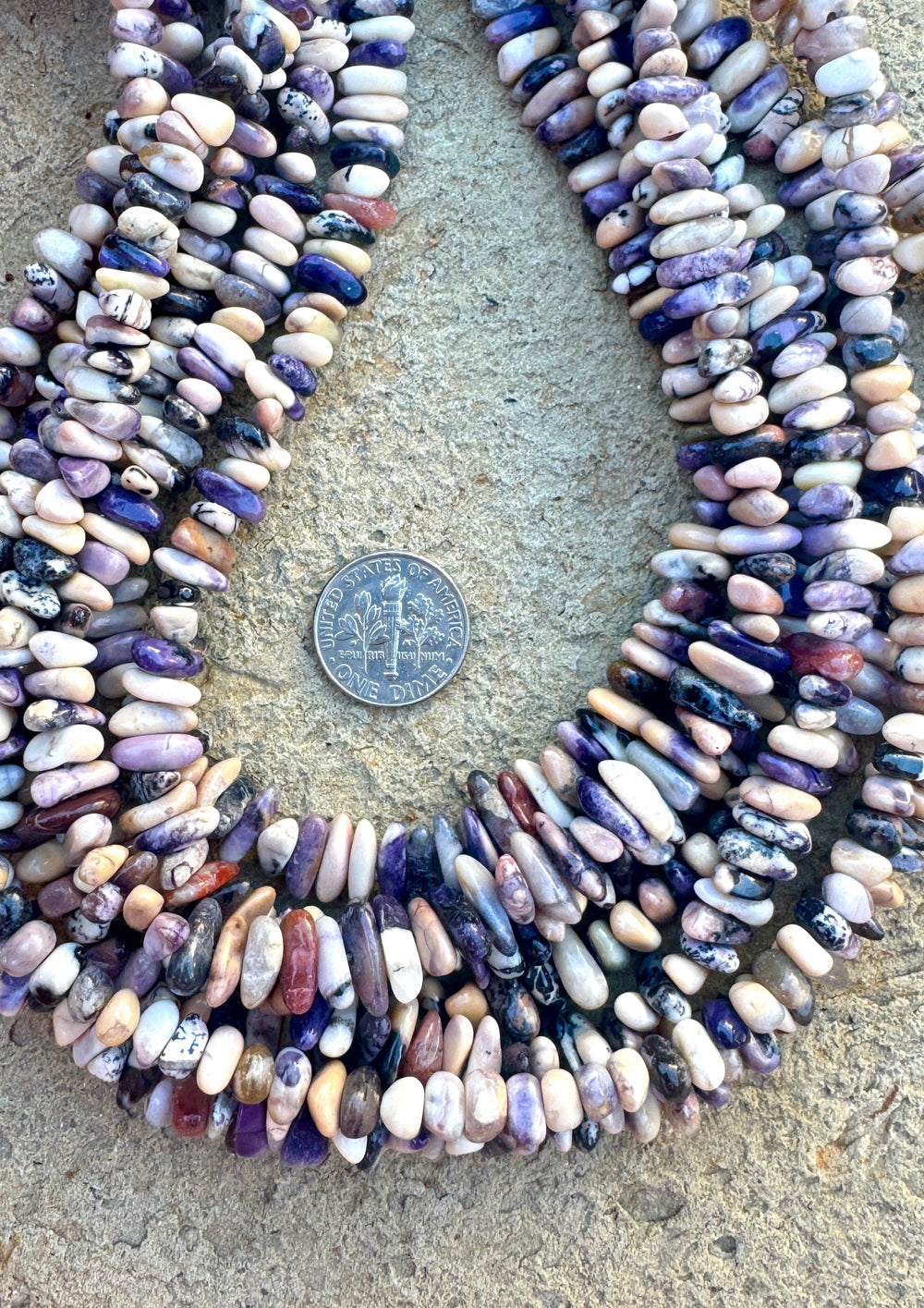 RARE Utah Tiffany Stone 3-9mm Chip/Nugget Beads 16 Inch