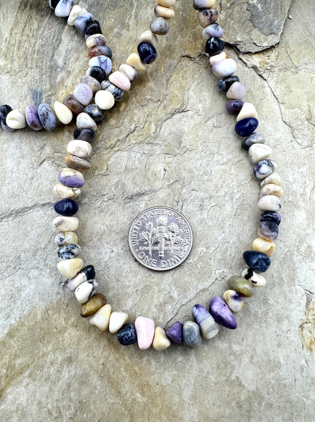 RARE Utah Tiffany Stone 4 7mm Nugget Bead Strand 16 inch