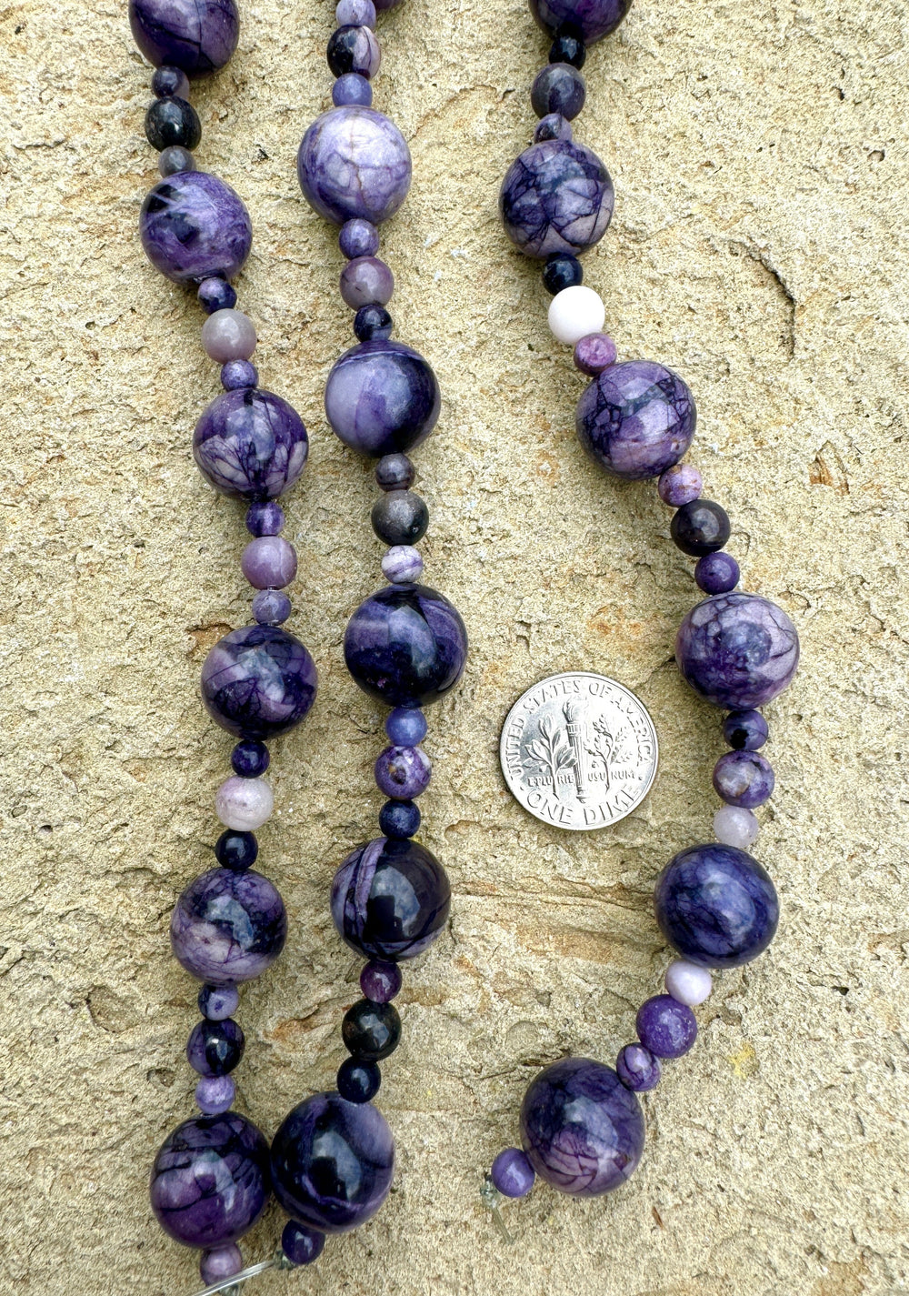 RARE Utah Tiffany Stone 5 - 12mm Round Beads Designer