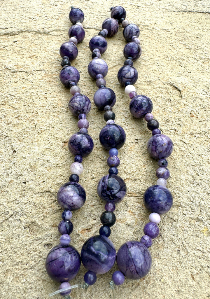 RARE Utah Tiffany Stone 5 - 12mm Round Beads Designer