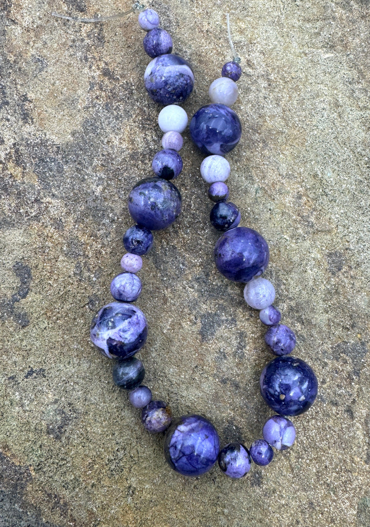 RARE Utah Tiffany Stone 5-13mm Round Beads Designer Bead