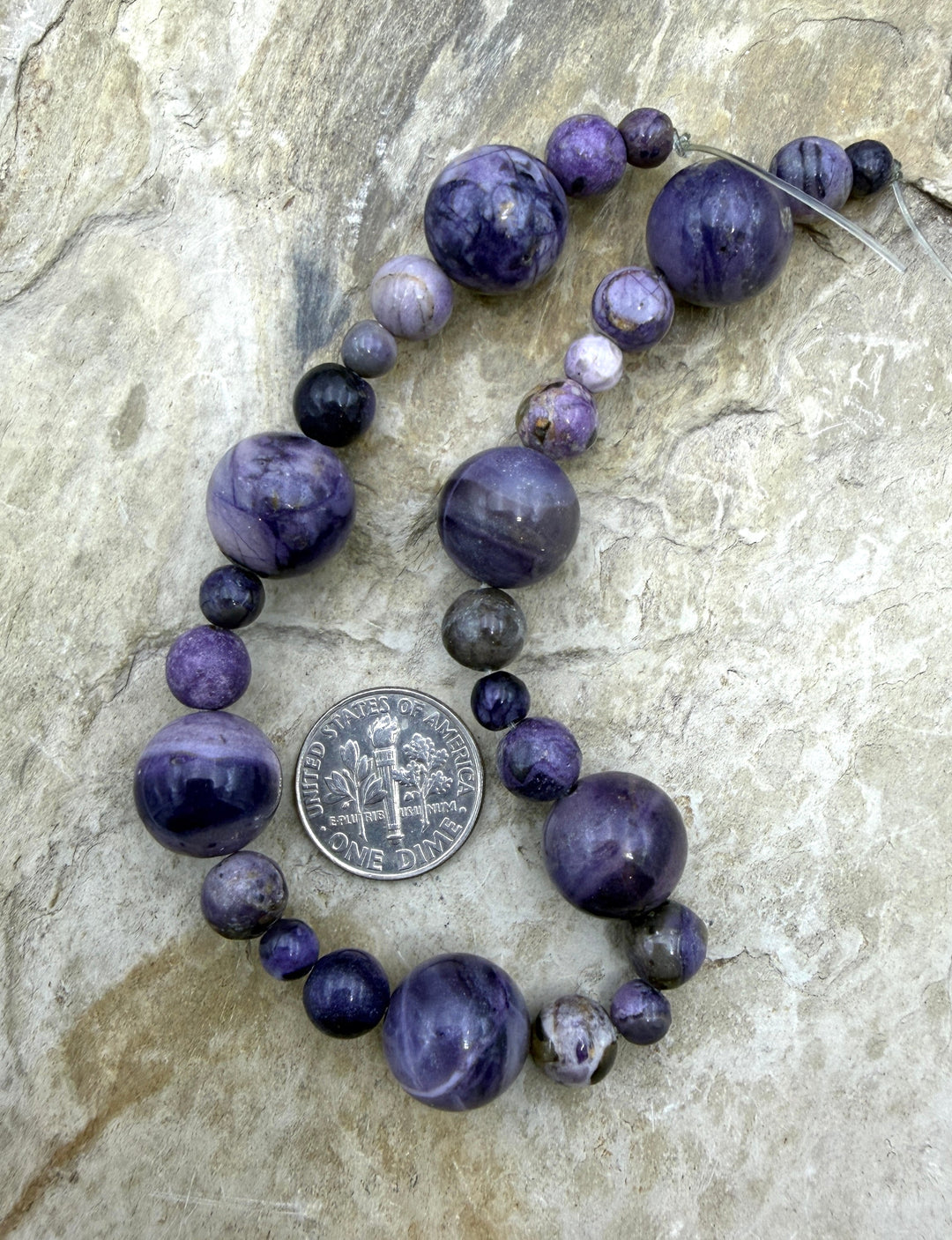 RARE Utah Tiffany Stone Designer Focal Strand 5-13mm Round