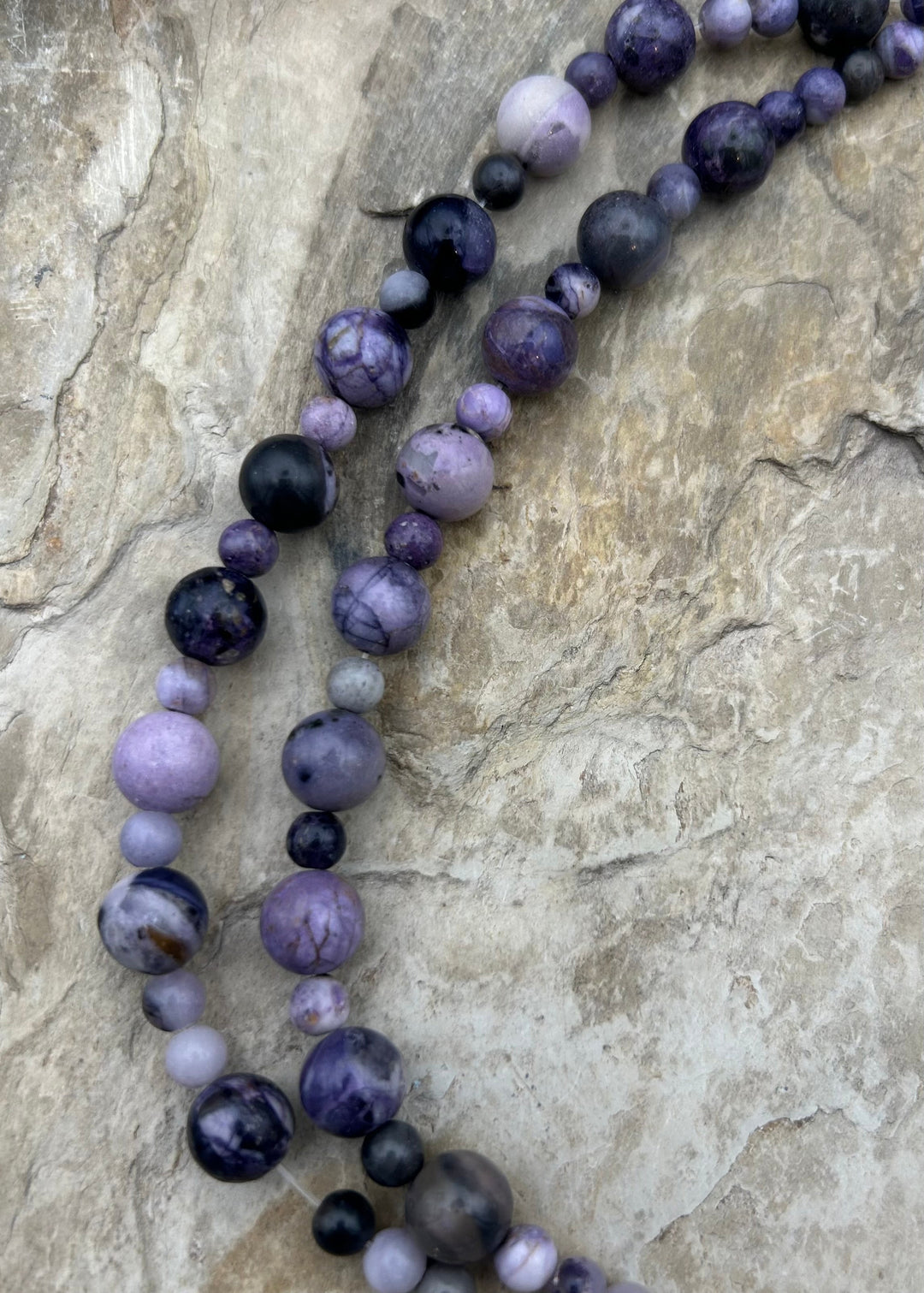 RARE Utah Tiffany Stone Designer Strand Round Beads 6 &