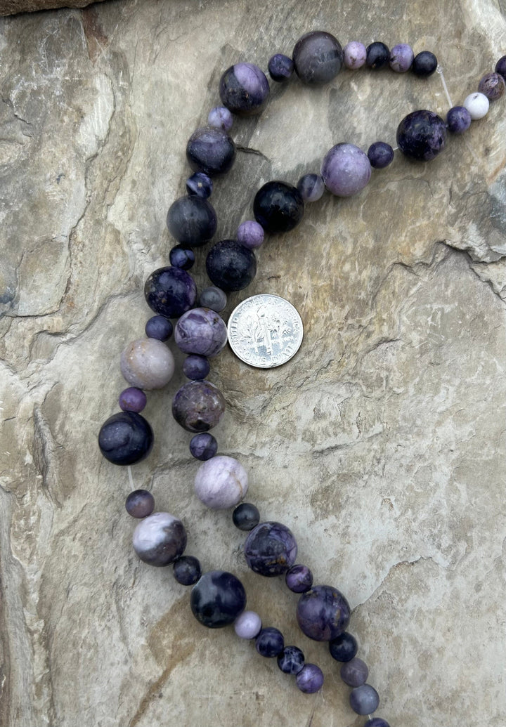 RARE Utah Tiffany Stone Designer Strand Round Beads 6 &