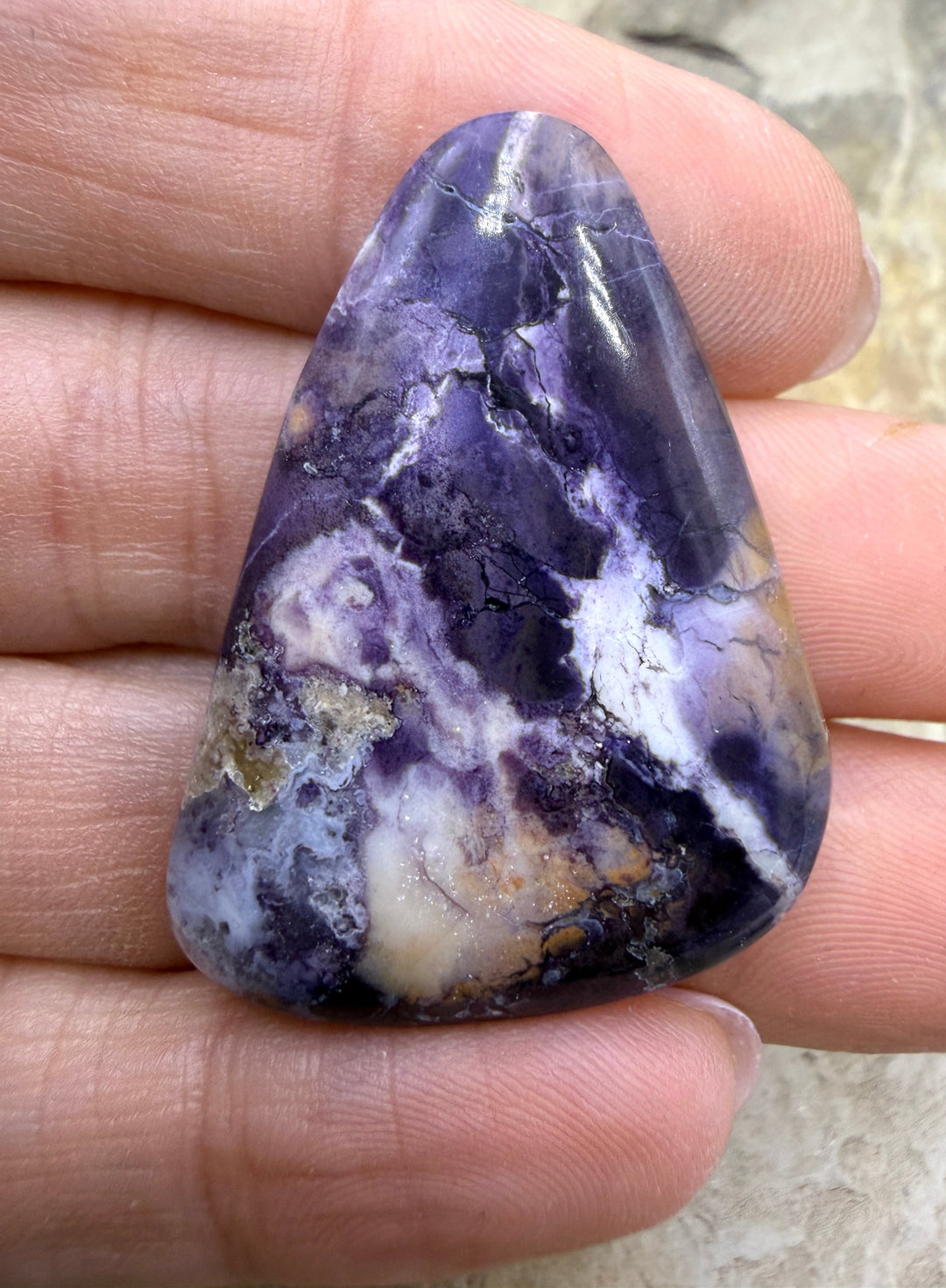 RARE Utah Tiffany Stone Freeform Cabochon 27x38mm - Tiffany