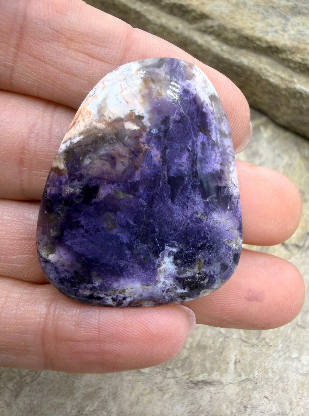 RARE Utah Tiffany Stone Freeform Cabochon 32x39mm - Tiffany