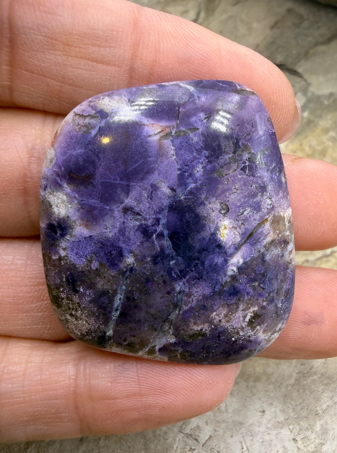 RARE Utah Tiffany Stone Freeform Cabochon 32x39mm - Tiffany