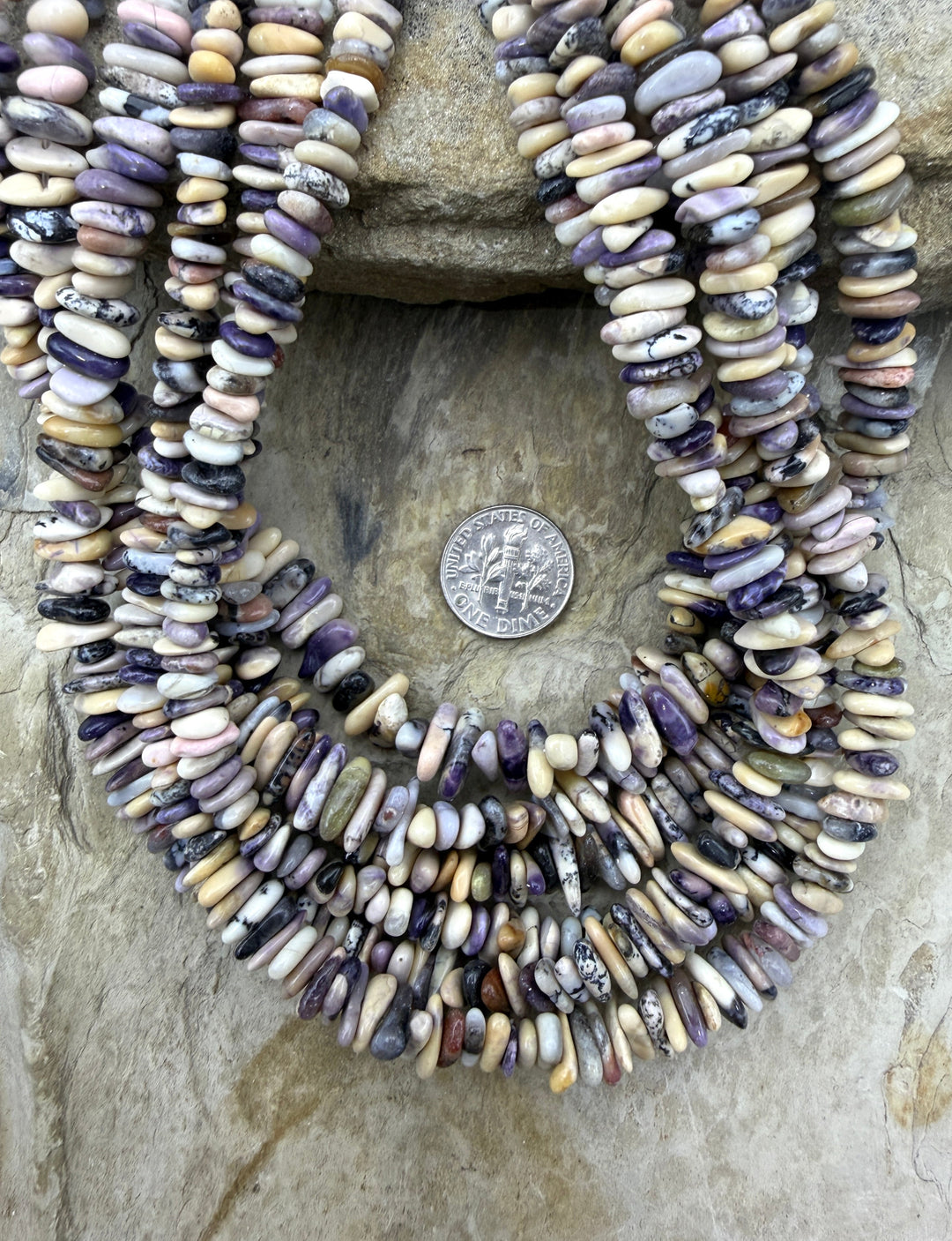 RARE Utah Tiffany Stone Graduated Flat Chip/Nugget Beads