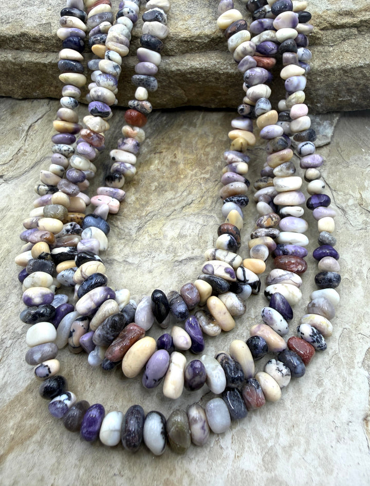 RARE Utah Tiffany Stone Graduated Nugget Beads 4-8mm 16