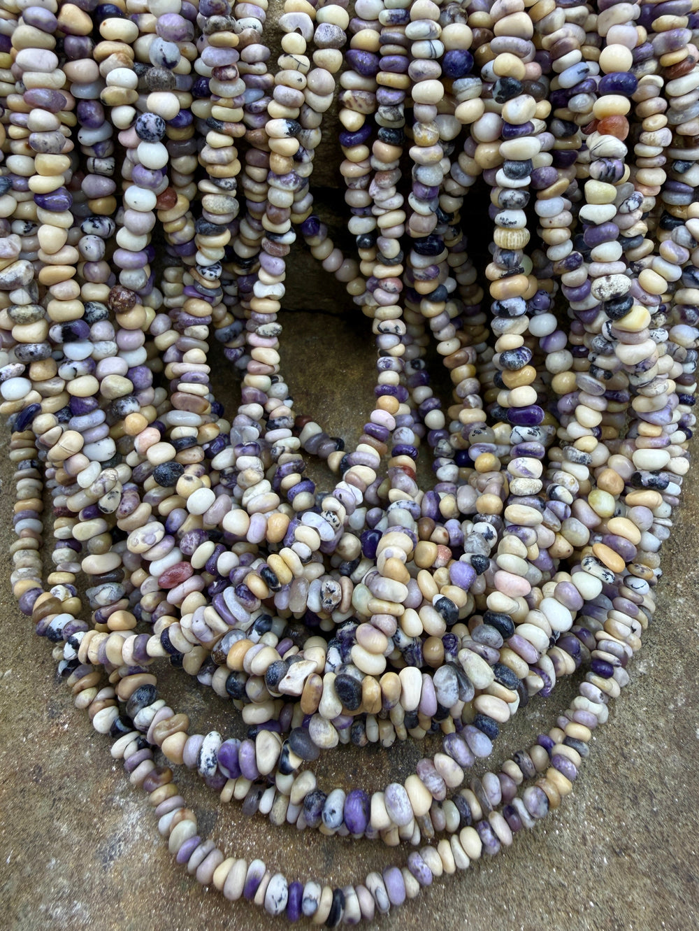 RARE Utah Tiffany Stone Small Nugget Beads 3-4mm ONE 16