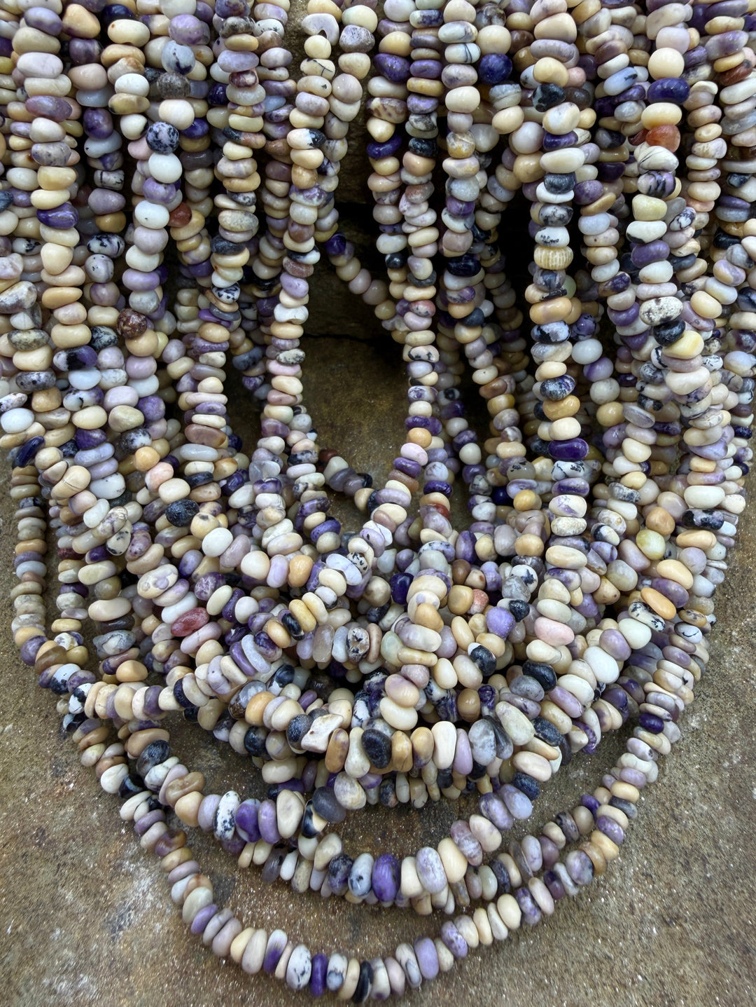 RARE Utah Tiffany Stone Small Nugget Beads 3-4mm ONE 16