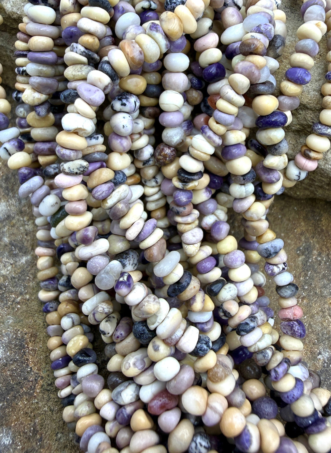 RARE Utah Tiffany Stone Small Nugget Beads 3-4mm ONE 16