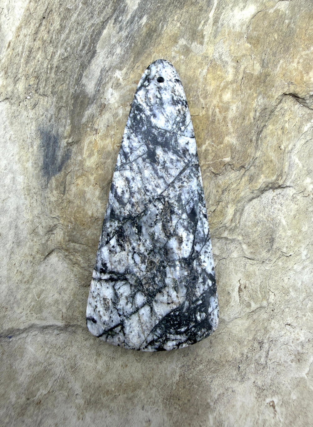 RARE White Buffalo (Arizona) Focal Pendant Bead 22x51mm