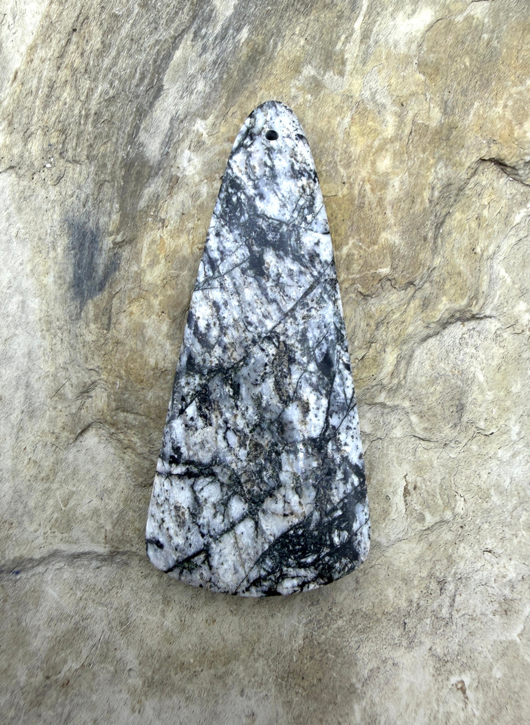 RARE White Buffalo (Arizona) Focal Pendant Bead 22x51mm