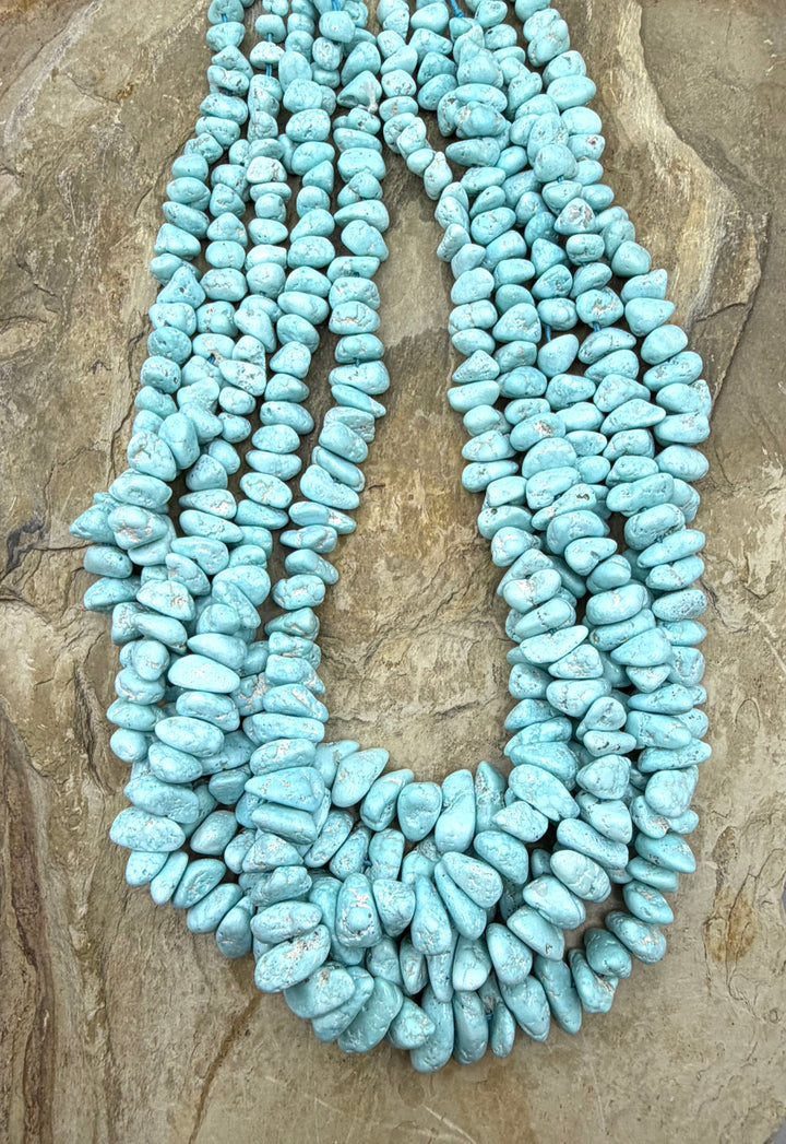RARE White Creek Turquoise (Nevada) Graduated 5-15mm Long