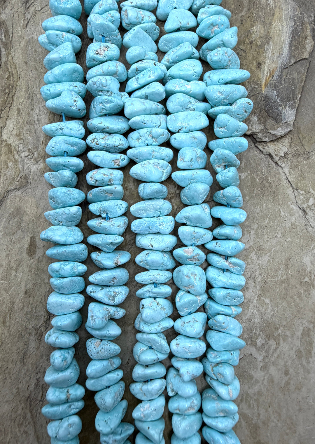 RARE White Creek Turquoise (Nevada) Graduated 5-15mm Long