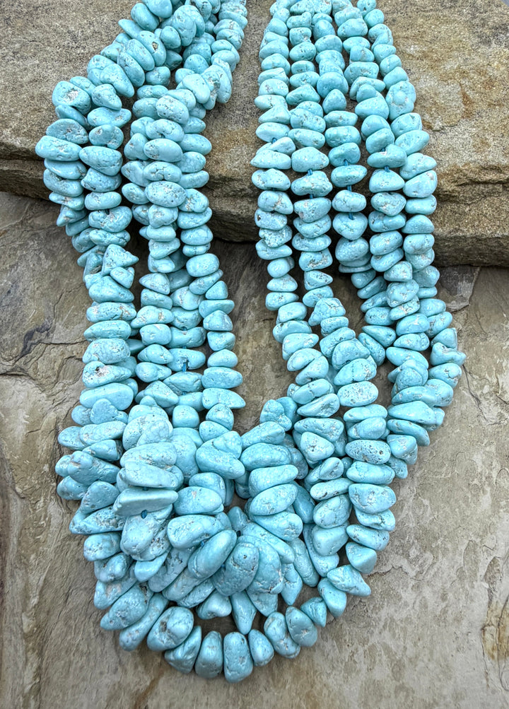 RARE White Creek Turquoise (Nevada) Graduated 5-15mm Long