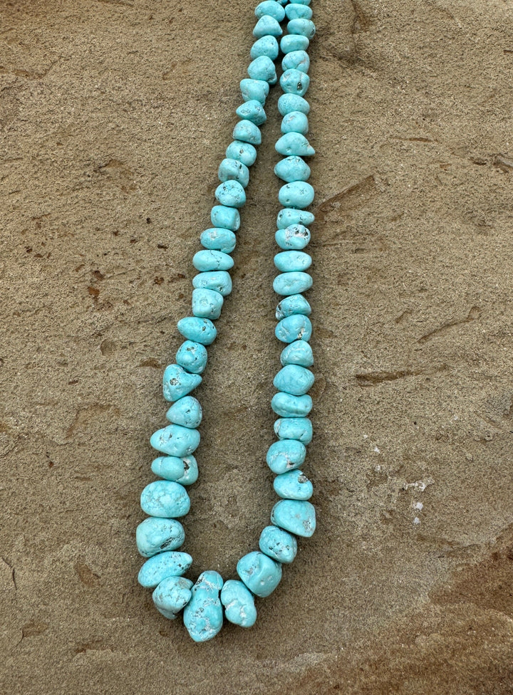 RARE White Creek Turquoise (Nevada) Large Graduated 8 16mm