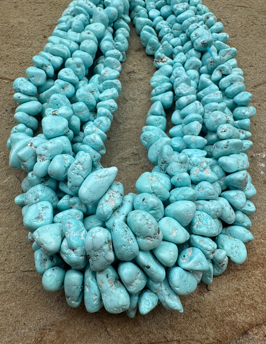 RARE White Creek Turquoise (Nevada) Large Graduated 8 16mm