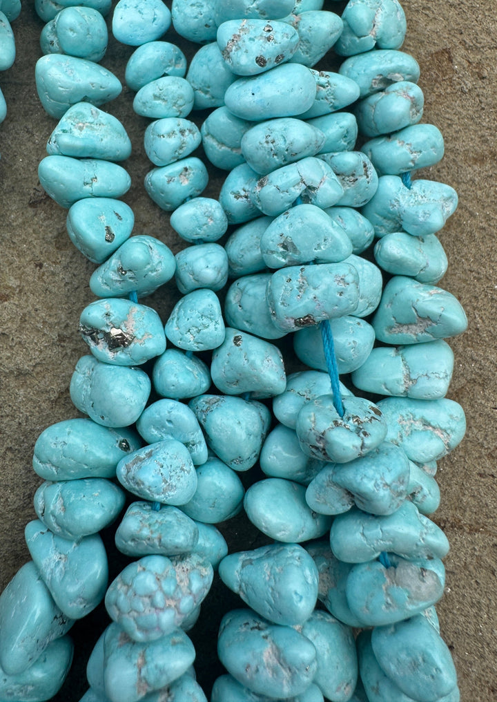 RARE White Creek Turquoise (Nevada) Large Graduated 8 16mm
