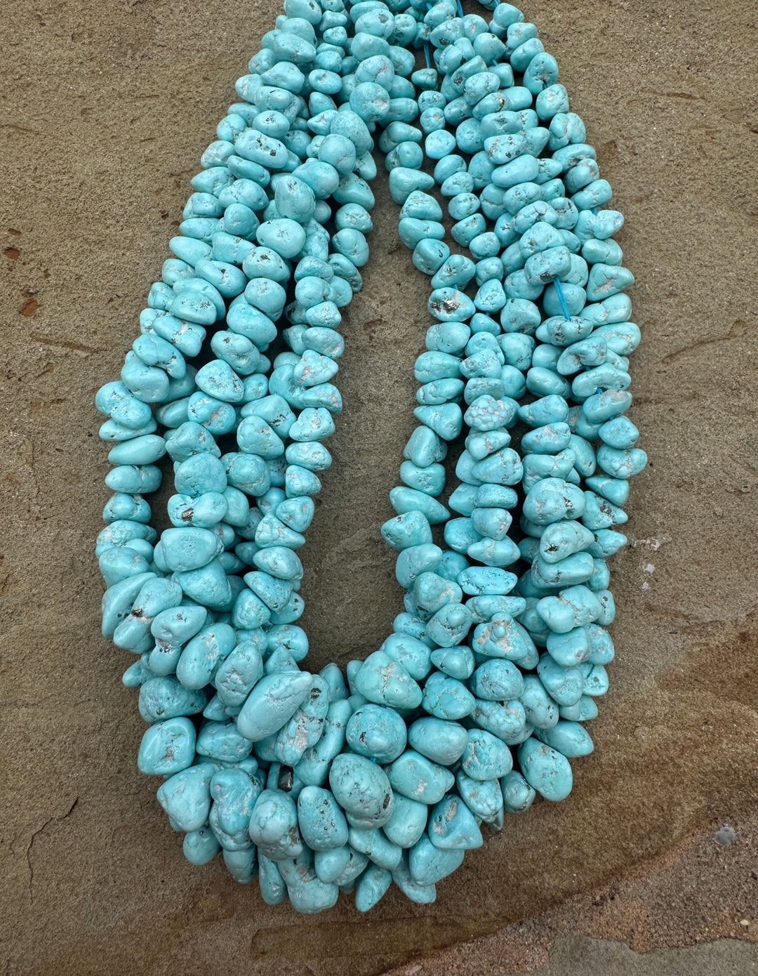 RARE White Creek Turquoise (Nevada) Large Graduated 8 16mm