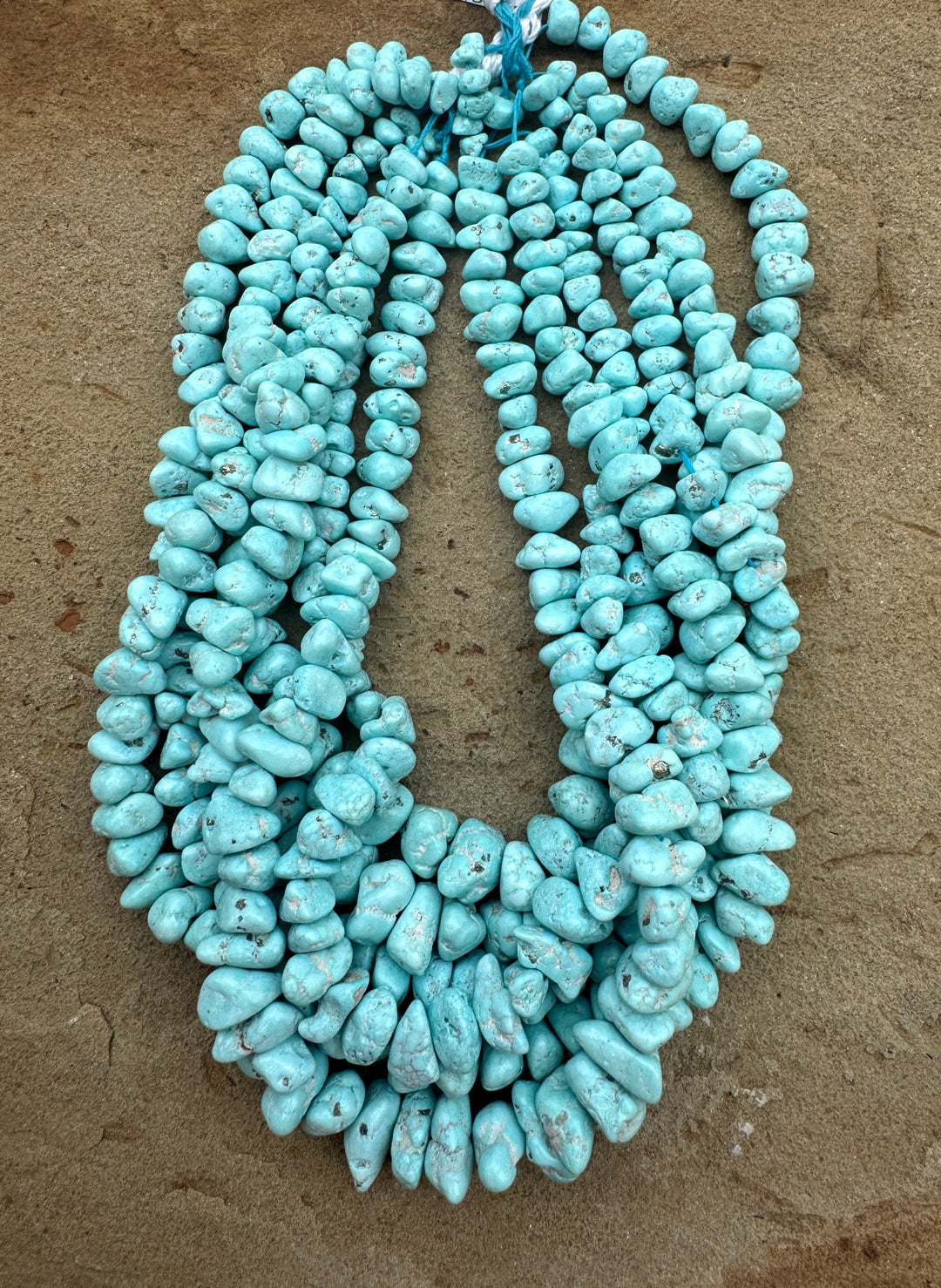 RARE White Creek Turquoise (Nevada) Large Graduated 8 16mm