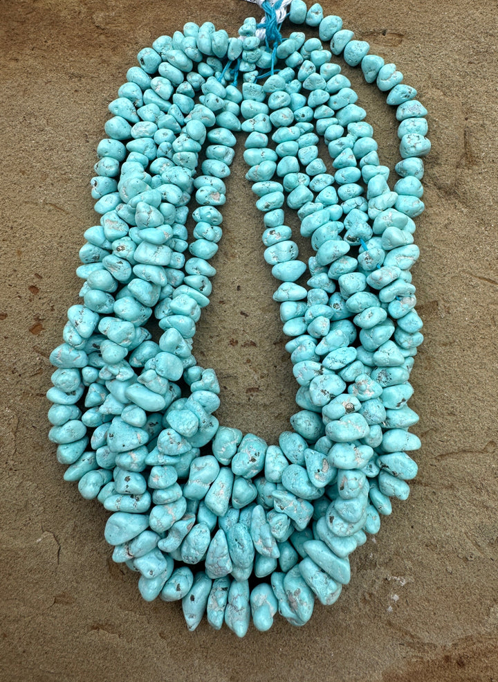 RARE White Creek Turquoise (Nevada) Large Graduated 8 16mm