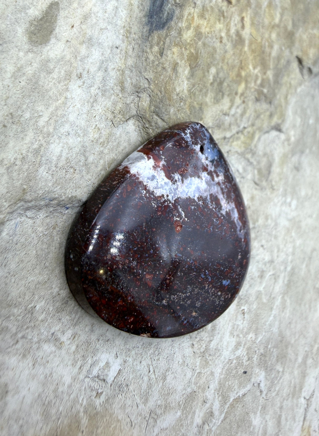 Red Jasperilla (Arizona) Focal Pendant Bead 36x32mm