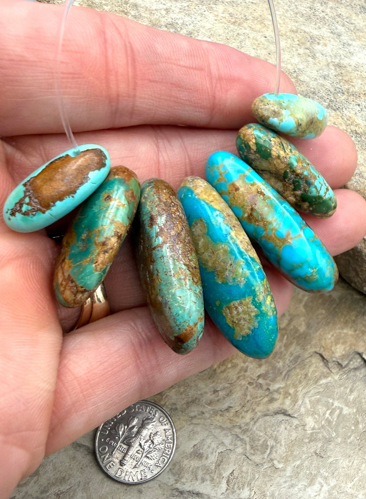 Royston Turquoise (Nevada)BIG Graduated LONG Teardrop