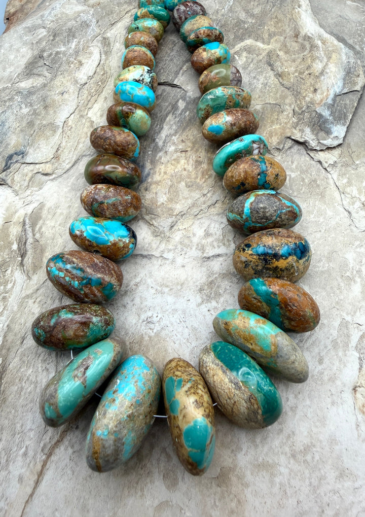 Royston Turquoise (Nevada)BIG Graduated Nugget Strand