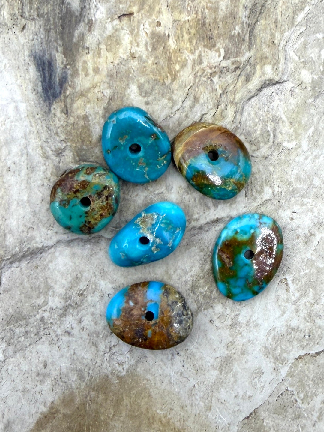 Royston Turquoise (Nevada) Large Hole Bead Sets