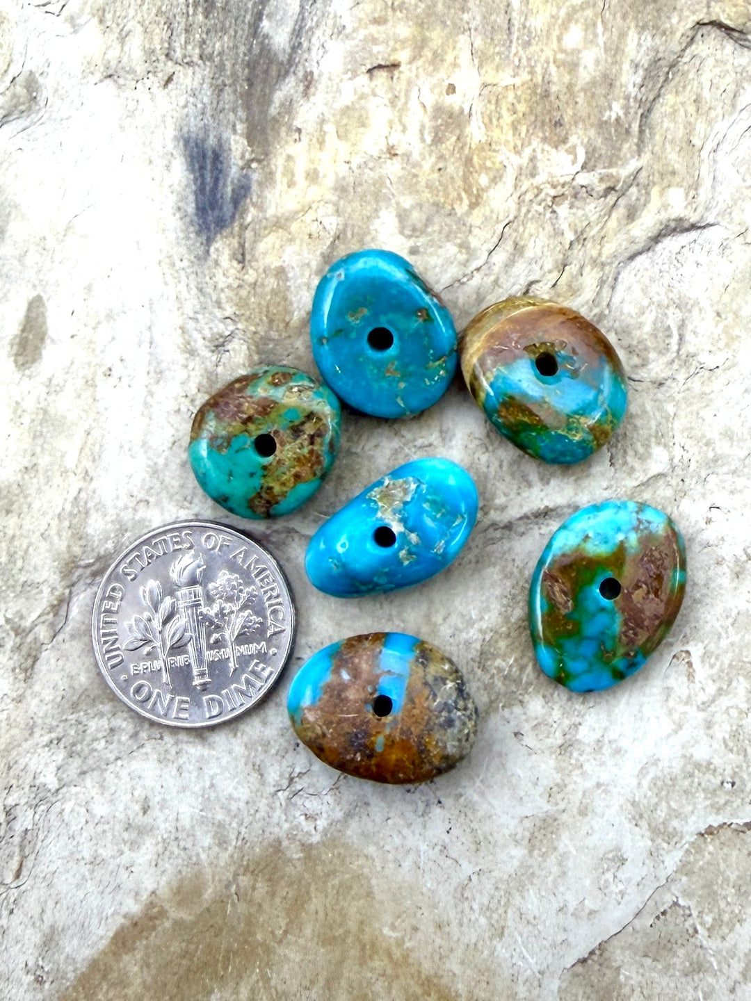 Royston Turquoise (Nevada) Large Hole Bead Sets