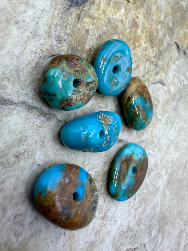 Royston Turquoise (Nevada) Large Hole Bead Sets