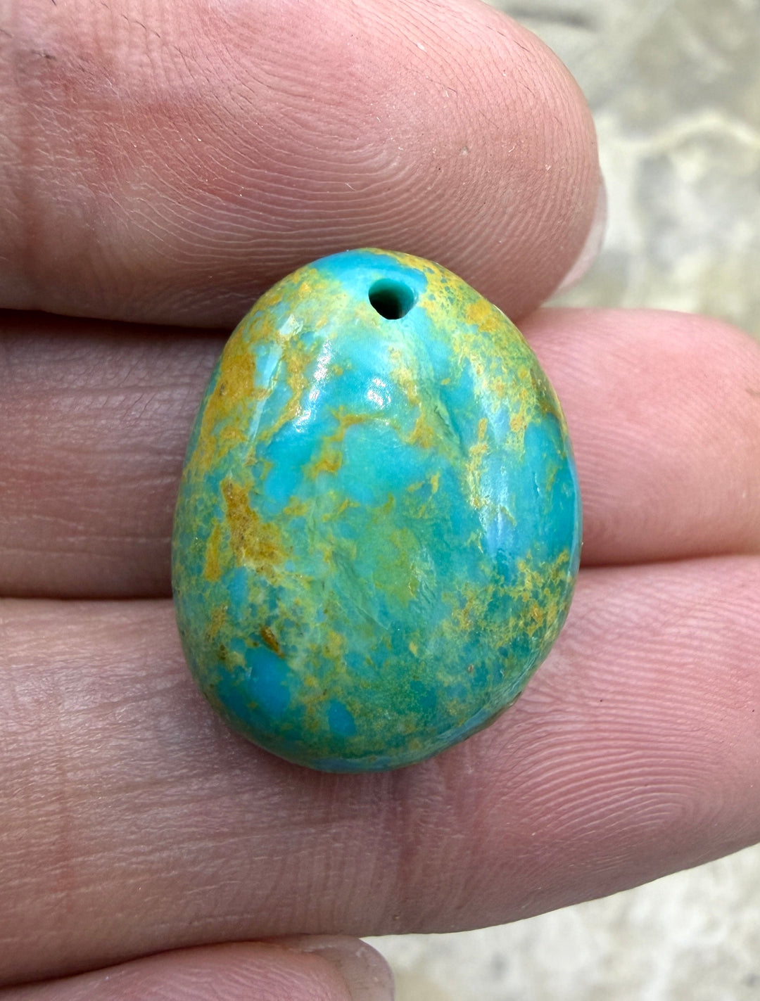 Royston Turquoise (NV) Focal Pedant 15x19x9mm - Turquoise