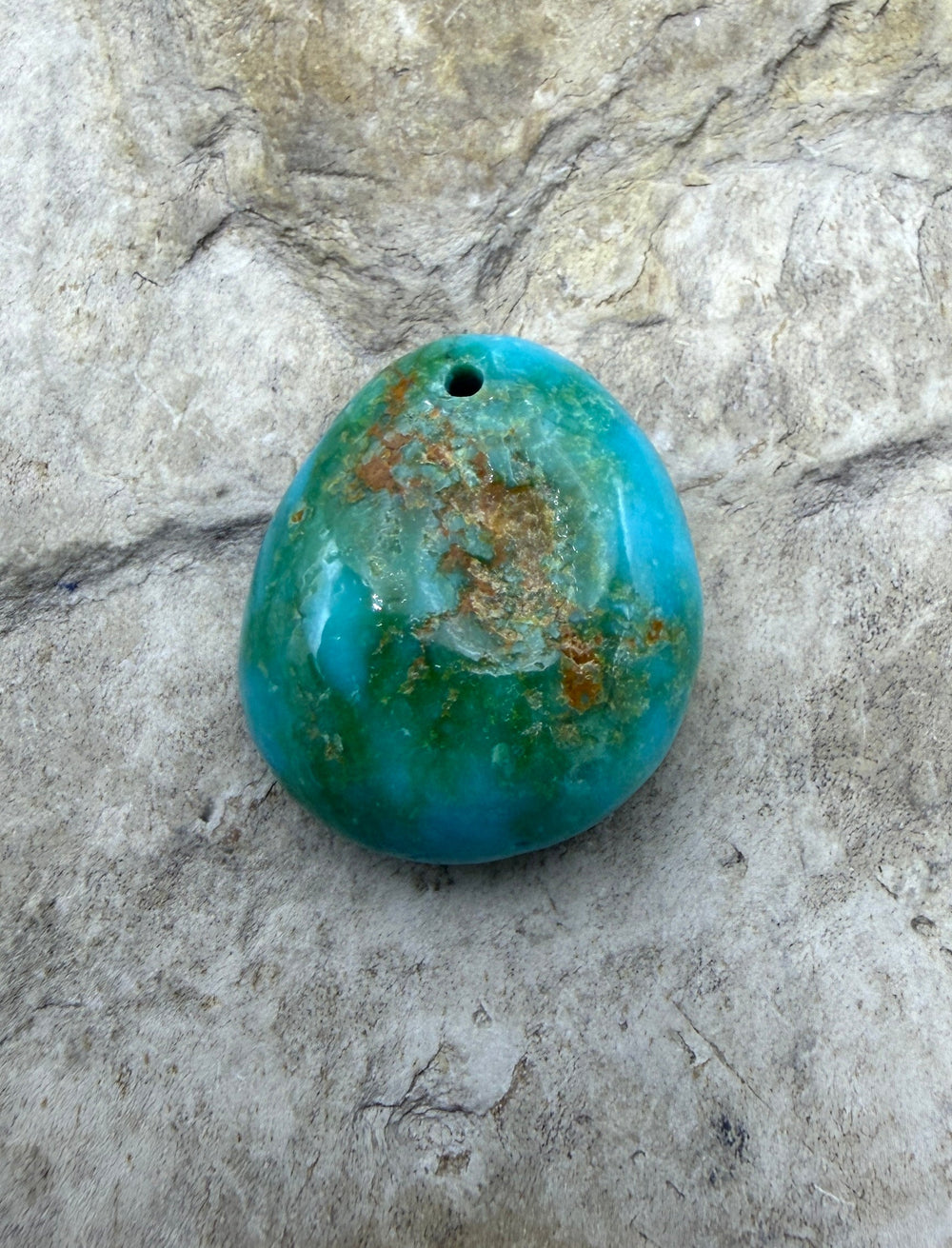 Royston Turquoise (NV) Focal Pedant 16x19x8mm - Turquoise