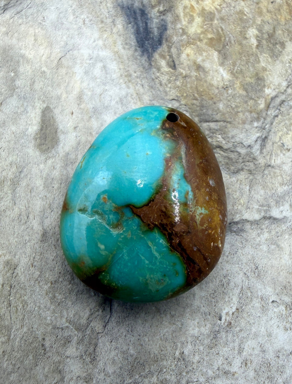 Royston Turquoise (NV) Focal Pedant 20x24x11mm - Turquoise