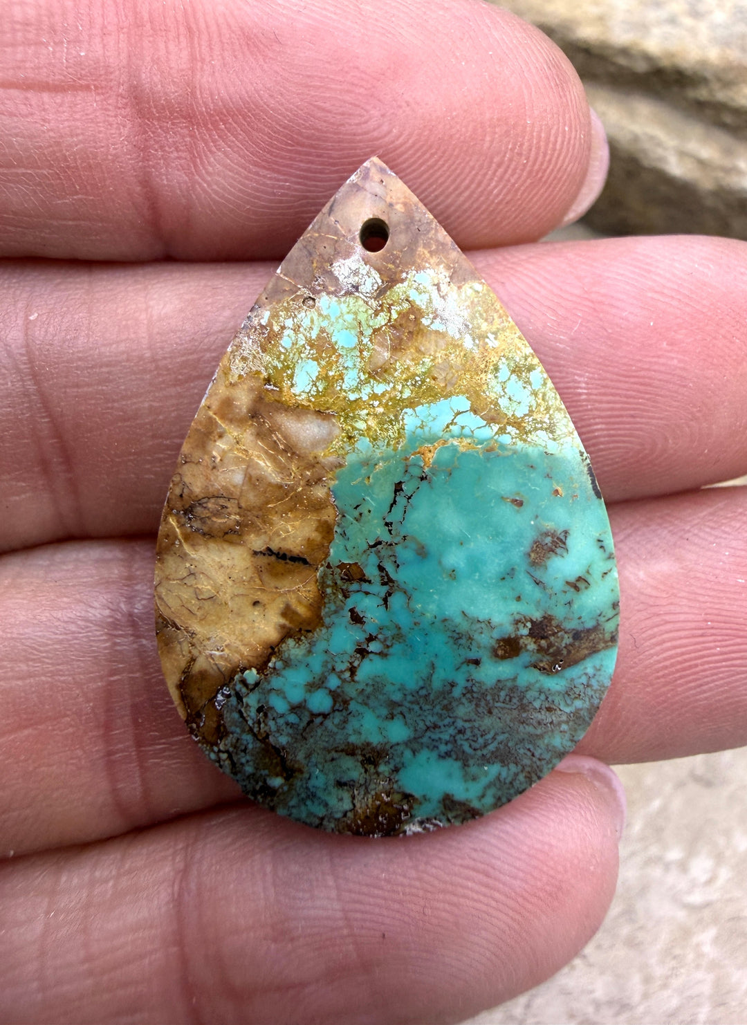 Royston Turquoise (NV) Focal Pedant 23x33mm - Turquoise