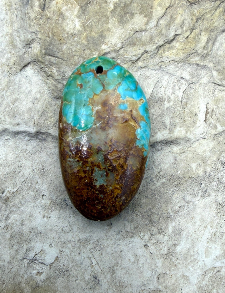 Royston Turquoise (NV) Focal Pedant Bead1 16x27x7mm
