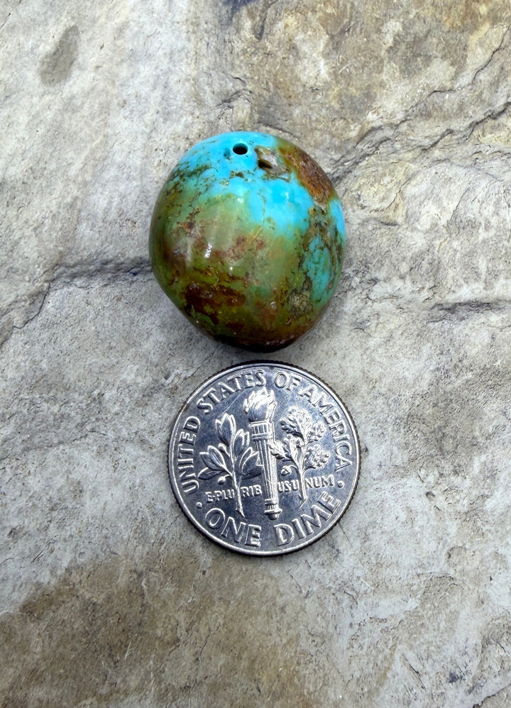 Royston Turquoise (NV) Focal Pedant Bead18x20x11mm