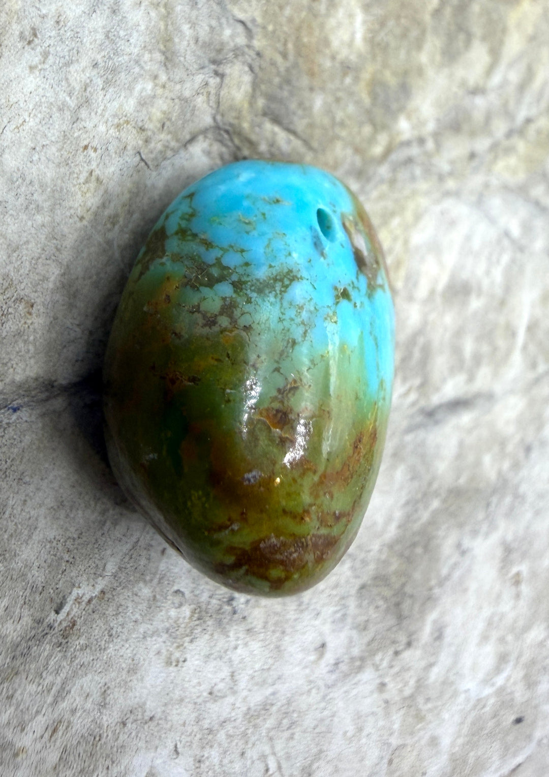 Royston Turquoise (NV) Focal Pedant Bead18x20x11mm