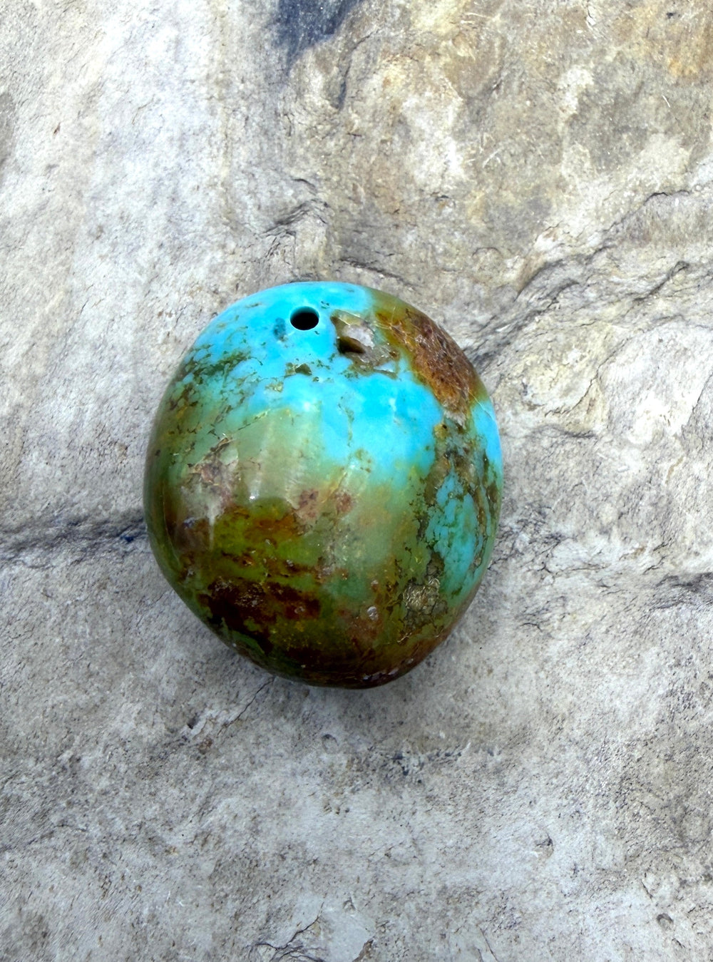 Royston Turquoise (NV) Focal Pedant Bead18x20x11mm